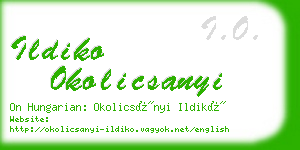 ildiko okolicsanyi business card